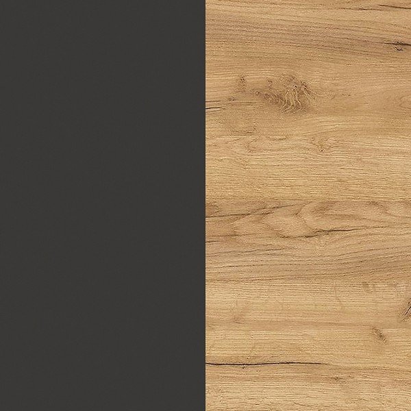 Antracytowa uchylna/wisząca szafka na buty w dekorze dębu 100x83x18 cm Ameca – Germania-image-4