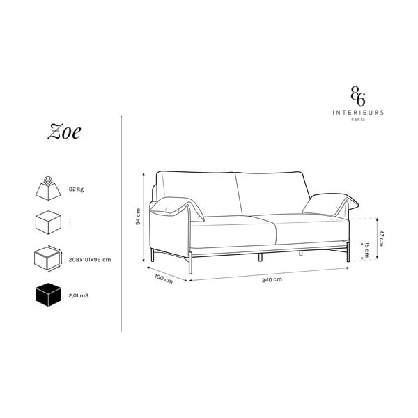Zielona sofa Interieurs 86 Zoe-image-4