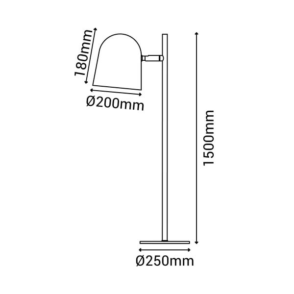 Biała lampa stojąca SULION Paris, wys. 150 cm-image-4