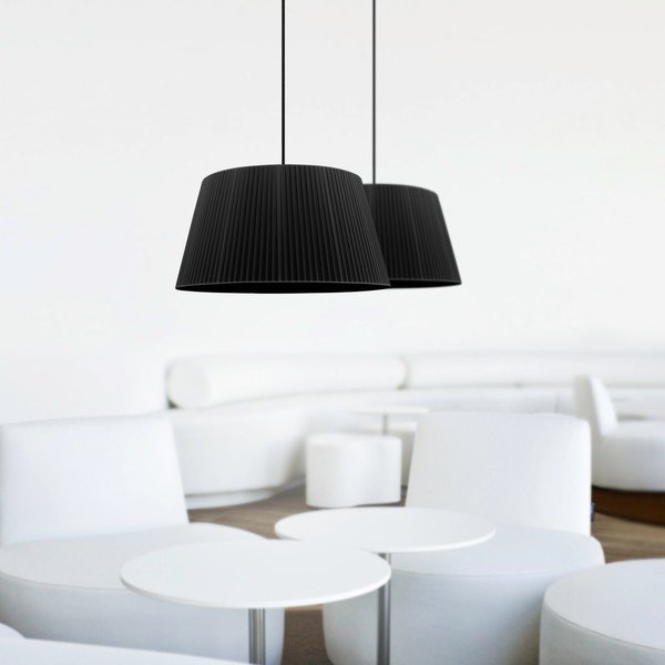 Czarna podwójna lampa wisząca Sotto Luce KAMI Elementary L 2S-image-1