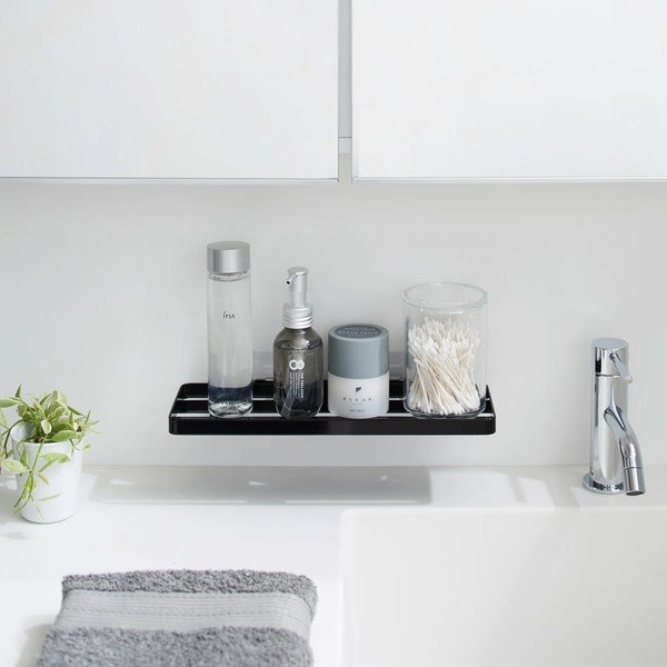 Stalowa półka łazienkowa w kolorze matowej czerni bez wiercenia Film Hook – YAMAZAKI-image-2