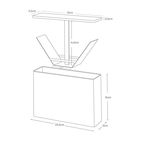 Metalowy organizer kuchenny na filtry do kawy Tosca – YAMAZAKI-image-4