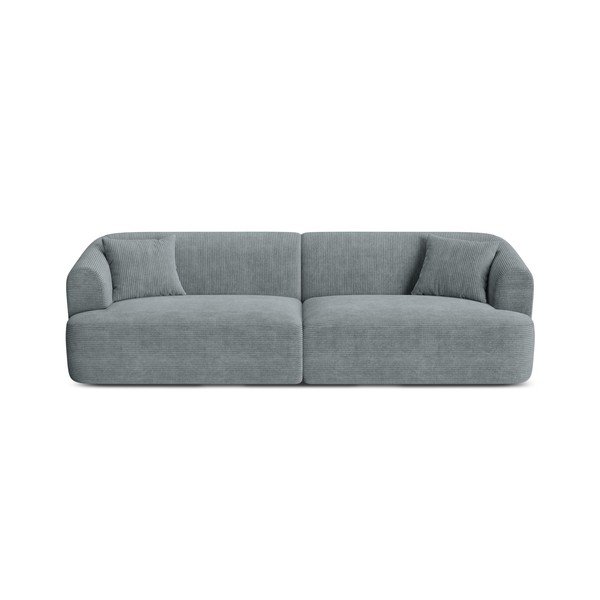 Ciemnoszara sztruksowa sofa 255 cm Campi – Cosmopolitan Design