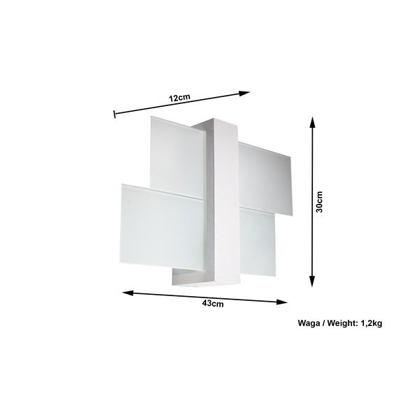 Biały kinkiet Sollux Leda-image-2
