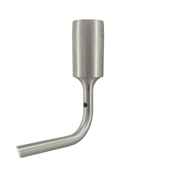 Metalowy kinkiet bez klosza w kolorze srebra Santé – UMAGE-image-3