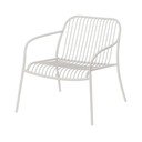 Jasnoszary metalowy fotel ogrodowy Yua Wire – Blomus