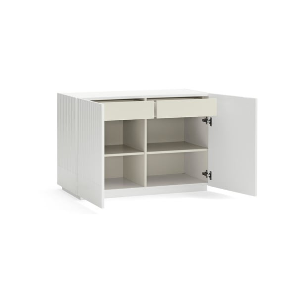 Biała niska komoda 100x70 cm Doric – Teulat-image-3