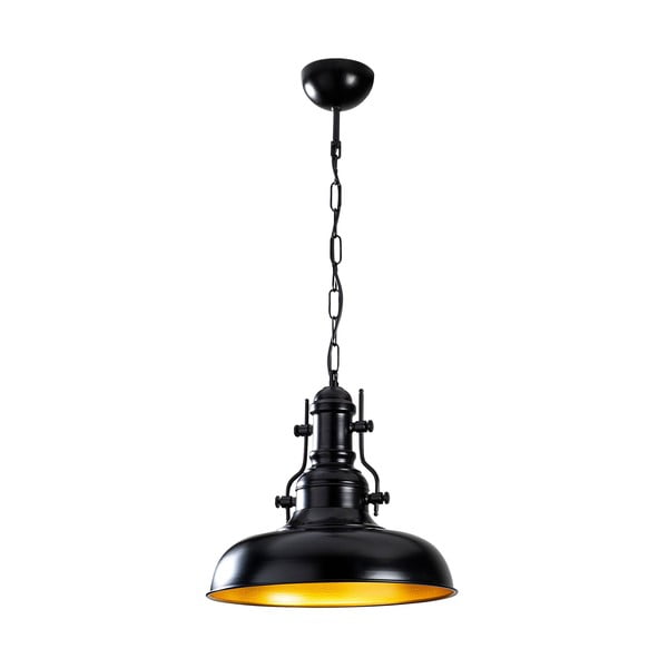 Czarna lampa wisząca z metalowym kloszem ø 32 cm Detroit – Opviq lights-image-2