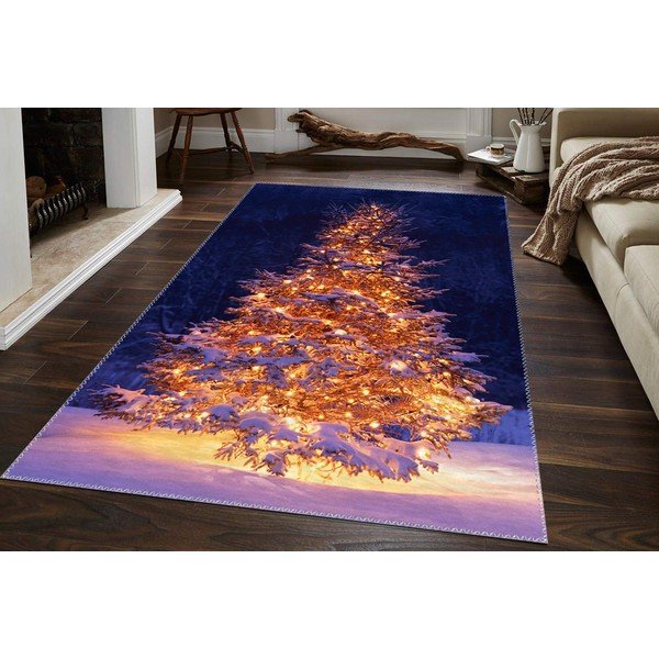 Dywan Vitaus Christmas Period Lit Up Tree Outside, 50x80 cm-image-1