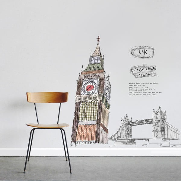 Naklejka ścienna Londyn i Big Ben, 60x90 cm
