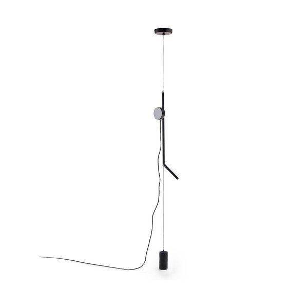 Czarna lampa stojąca LED ze ściemniaczem (wysokość 339 cm) Orey – Kave Home