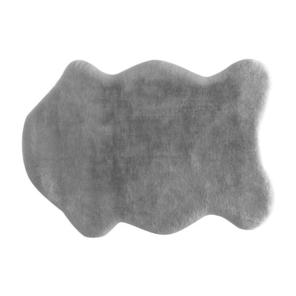 Antracytowa syntetyczna skóra 80x150 cm Pelush Anthracite – Mila Home