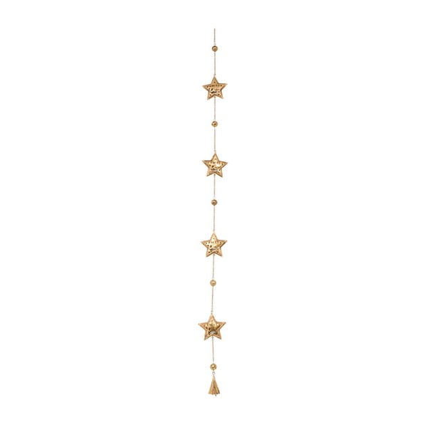Dekoracja wisząca Archipelago Star Xmas Gold Garland, 115 cm