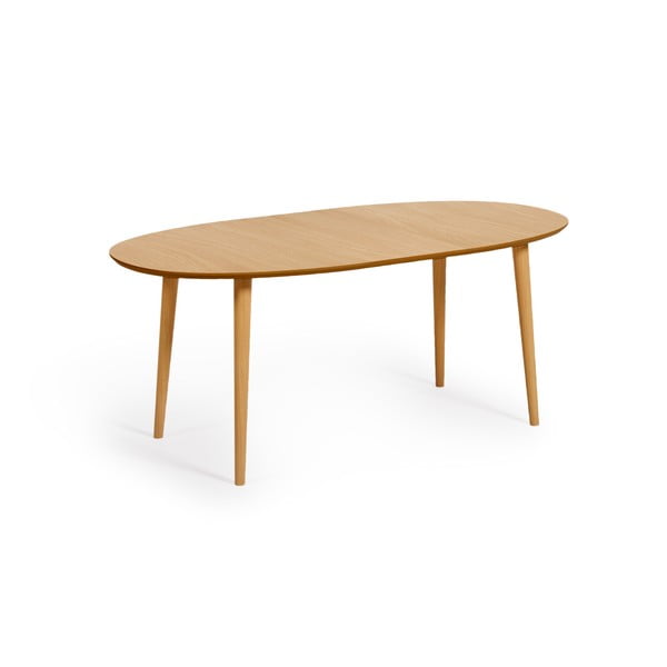 Rozkładany stół w dekorze dębu 90x140 cm Oqui – Kave Home-image-3