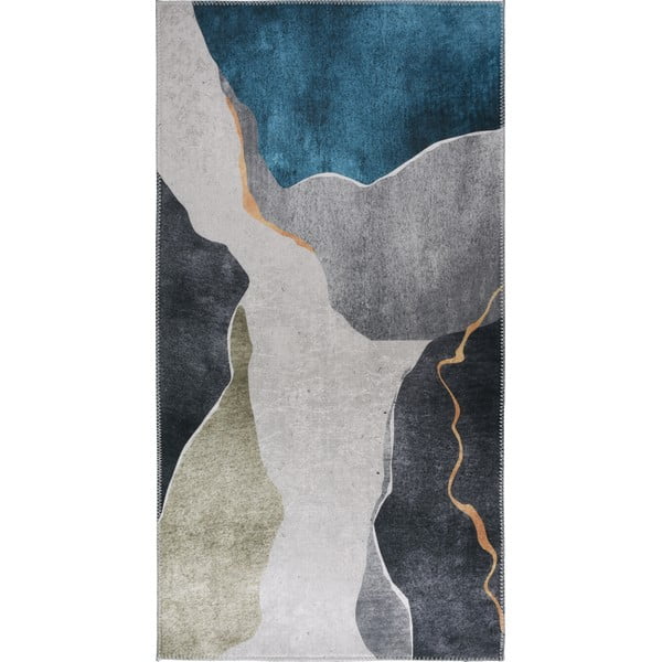 Niebiesko-szary dywan odpowiedni do prania 120x160 cm – Vitaus