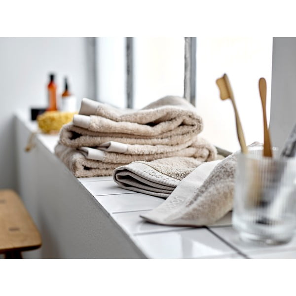 Beżowy bawełniany ręcznik kąpielowy frotte 70x140 cm Comfort – Södahl-image-1