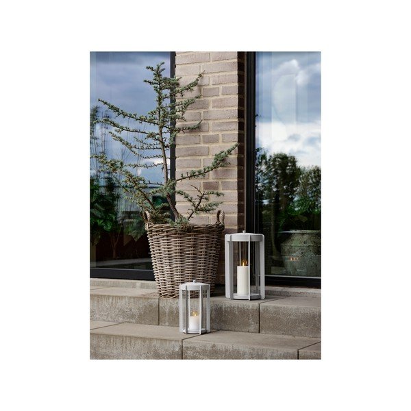 Jasnoszary lampion LED na USB (wysokość 25 cm) Firefly – Zone-image-2