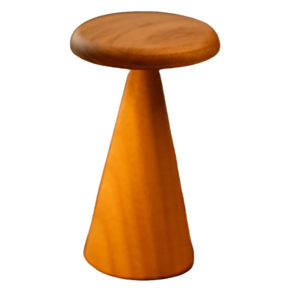 Lampa stołowa LED w naturalnym kolorze z drewnianym kloszem (wysokość 21 cm) Sylva – Gingko