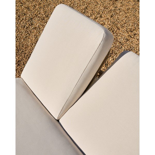 Ceglasty dwuosobowy rattanowy regulowany leżak ogrodowy Meria – Kave Home-image-3