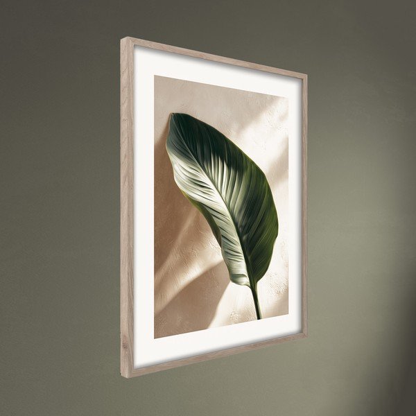 Obraz drukowany z ramą w zestawie 50x70 cm Strelizia Leaf – Styler-image-3