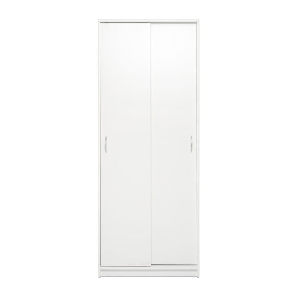 Biała szafa z 2 drzwiami przesuwnymi Intertrade Kiel, szerokość 74 cm