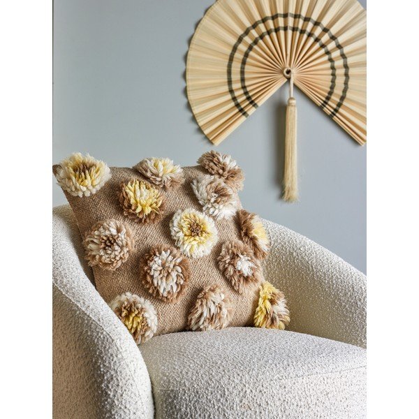 Poduszka dekoracyjna z mieszanki wełny 50x50 cm Somma – Bloomingville-image-1