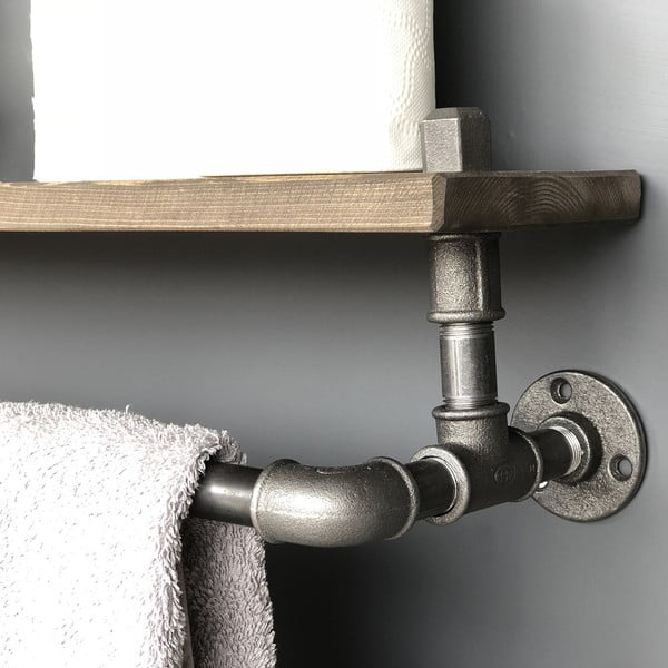 Półka drewniana z haczykami Raffan Pipe-image-3