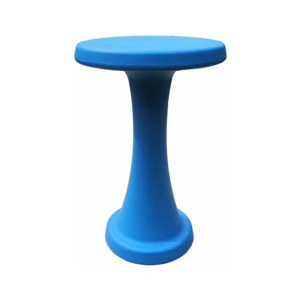 Niebieski stołek OneLeg, 40cm