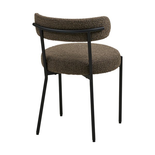 Brązowe tapicerowane krzesło Badalona – House Nordic-image-4