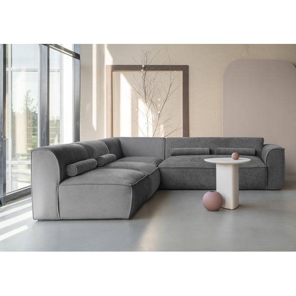 Szary narożnik (lewostronny) Flex Felix – Miuform-image-1