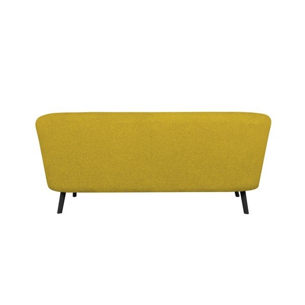 Żółta sofa trzyosobowa Kooko Home Rock-image-2