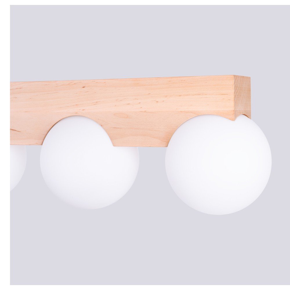 Biało-naturalna lampa sufitowa ze szklanym kloszem ø 12 cm Solum – Sollux (zdjęcie 5)