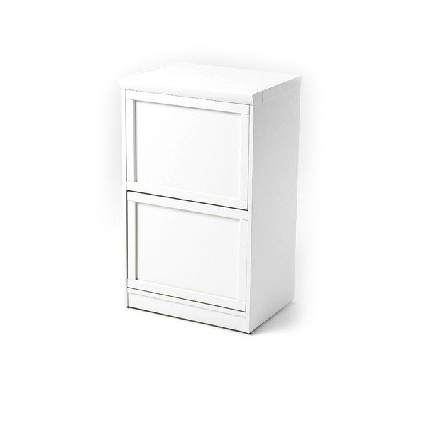 Biała składana deska do prasowania z szufladami Arredamenti Italia Stiromobile-image-1