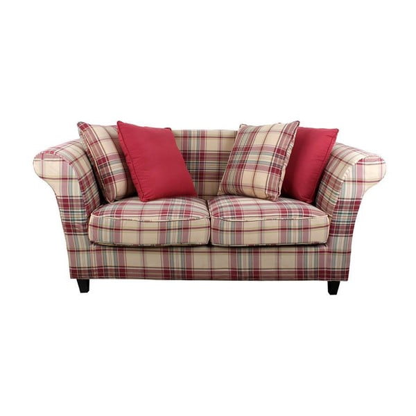 Sofa dla dwojga Red Chequer