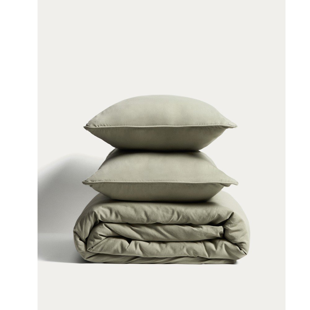Zielona bawełniana poszwa na kołdrę dwuosobowa 220x240 cm Sirale – Kave Home (zdjęcie 5)