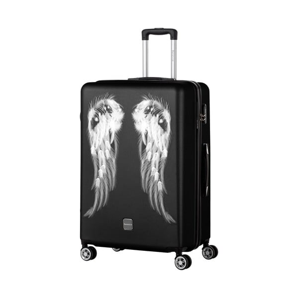 Czarna walizka Berenice Wings, 107 l