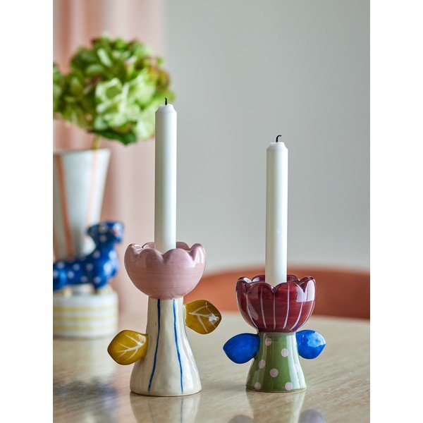 Kamionkowe świeczniki zestaw na świeczkę typu tealight 2 szt. Florita – Bloomingville-image-1