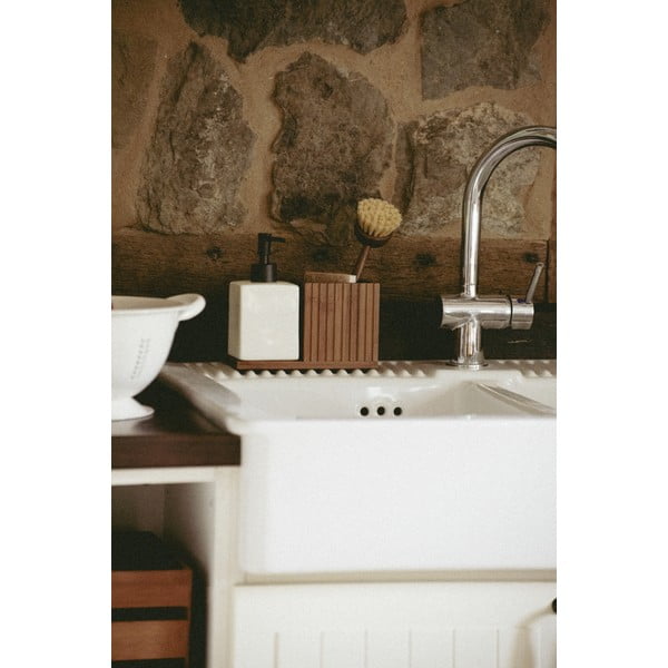 Bambusowy stojak na akcesoria do mycia naczyń Mera – Wenko-image-1