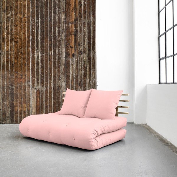 Sofa rozkładana Karup Shin Sano Natural/Pink Peonie-image-1