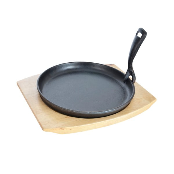 Żeliwna patelnia do grillowania z odpinaną rączką ø 22 cm LITINA – Orion