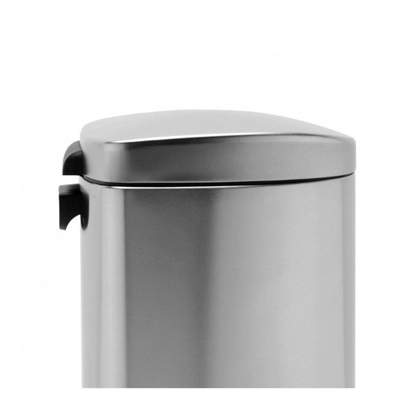 Kosz z pedałem Simple 30 l, matowa stal-image-2
