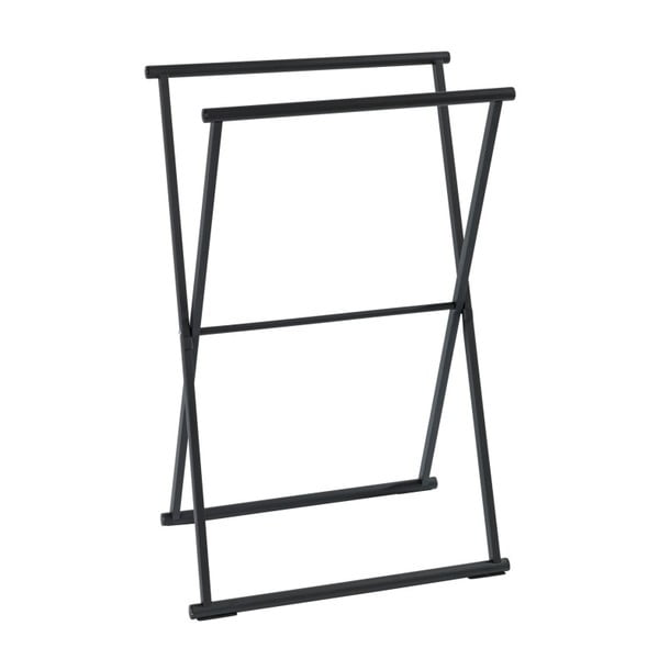 Czarny składany wieszak na ręczniki Wenko Lava-image-2