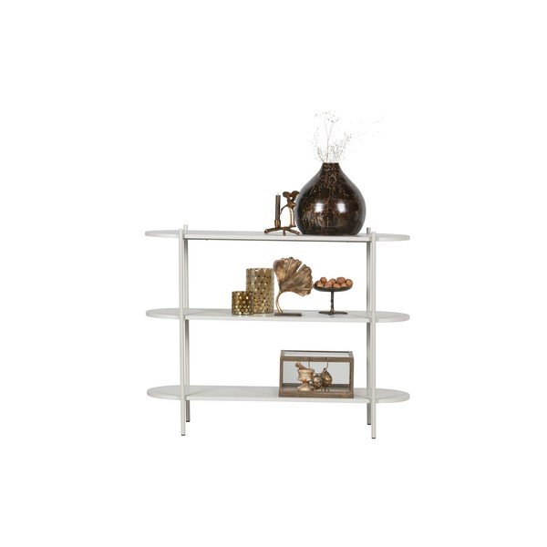 Jasnoszary regał z litego drewna jesionowego 120x92 cm Tender – BePureHome-image-3