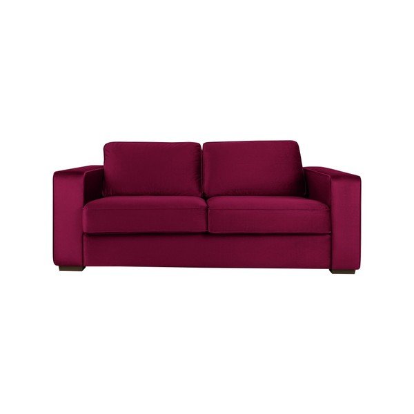 Bordowa sofa 3-osobowa Cosmopolitan Design Denver-image-1