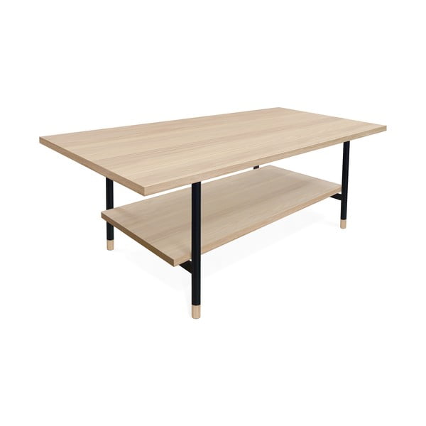 Naturalny stolik z blatem w dekorze dębu 60x120 cm Jugend – Woodman-image-1