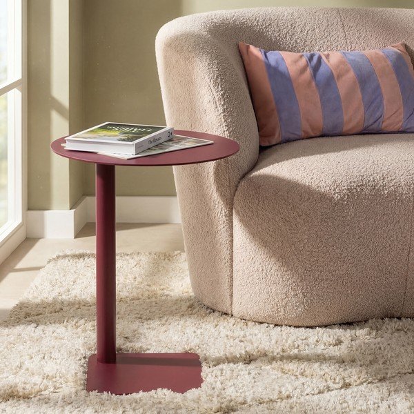 Stalowy okrągły stolik ø 40 cm Sunny – Spinder Design-image-1