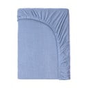 Dziecięce niebieskie bawełniane prześcieradło elastyczne Good Morning, 70x140/150 cm