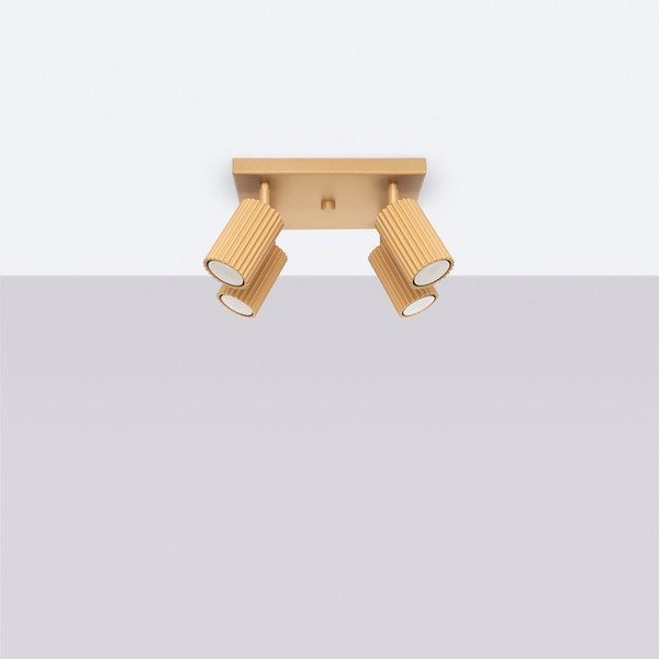 Lampa punktowa w kolorze złota 25x25 cm Gleam – Sollux-image-4