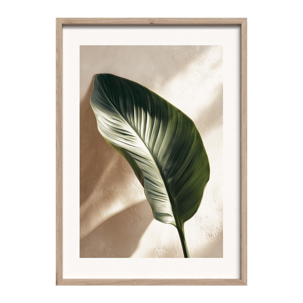 Obraz drukowany z ramą w zestawie 50x70 cm Strelizia Leaf – Styler