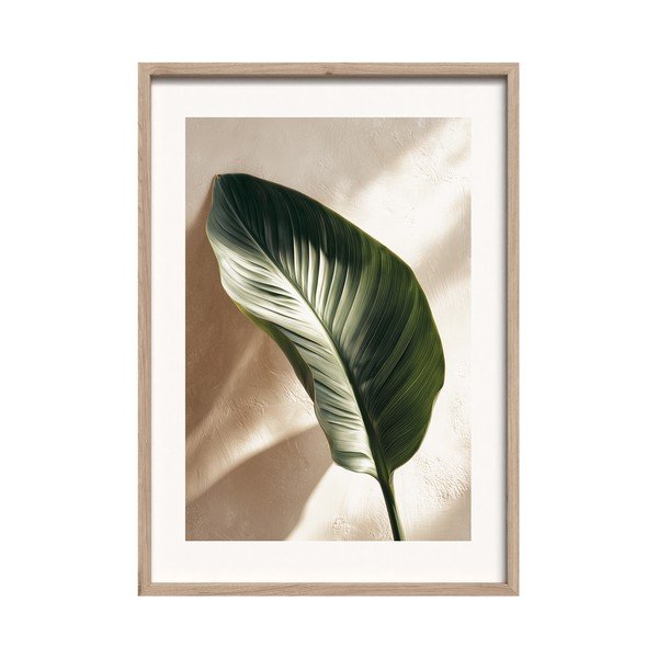 Obraz drukowany z ramą w zestawie 50x70 cm Strelizia Leaf – Styler